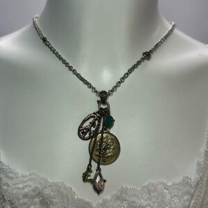 Lucky Brand Boho Hippie Peace Necklace